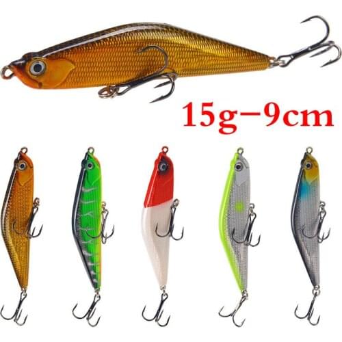 15g Pencil Fishing Lures Sinking Bass Carp Fish Lures Plastic Artificial Hard Fishing Hook Saltwater Freshwater Fish Tackle