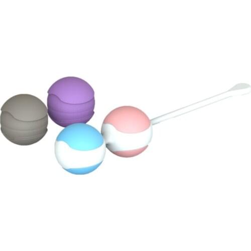 4PCS/Set Kegel Balls Silicone Smart Balls Ben Wa Weighted Exercise Balls Vagina Tighten Massager Geisha Balls Sex Toys For Women