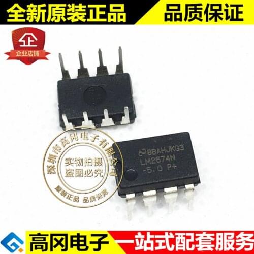 5pieces LM2574N-5.0 LM2574N DIP8 TI 0.5A DC-DC