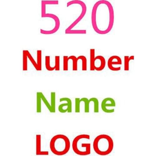 520- custom name and nunber