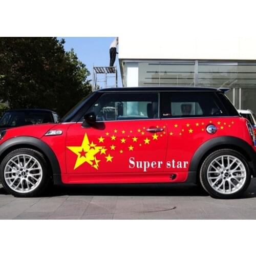 Car Decals Stars 81'' for Mini Swift Vinyl Graphics Art Tattoo Decor Side Stickers ZC180
