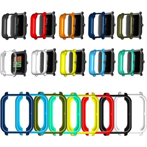 TPU Soft Full Edge Protector Smartwatch Case Shell Frame For Amazfit BIP S/Lite/U/Pro GTS 2 Mini Watch Protective Bumper Cover