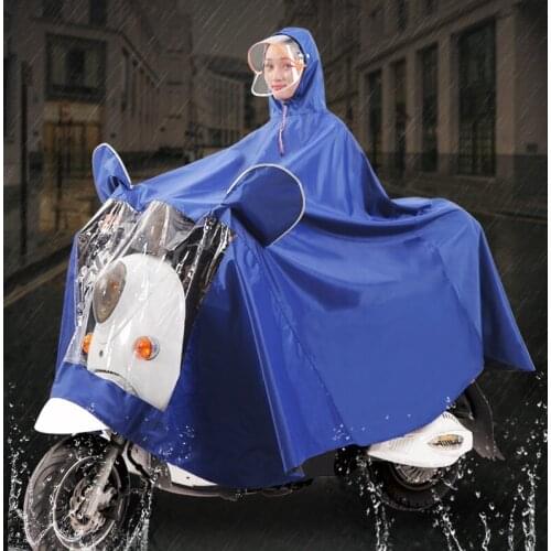 Electric bicycle raincoat single adult riding men women battery car motorcycle thick waterproof poncho