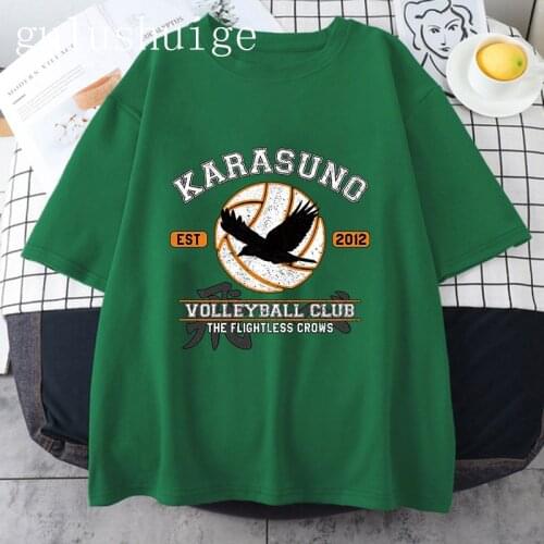 90s T-shirt Haikyuu Men T Shirt Kuroo Japanese Anime Bokuto Manga Shoyo Volleyball Creative Tshirt Cartoon Graphic Tees Male