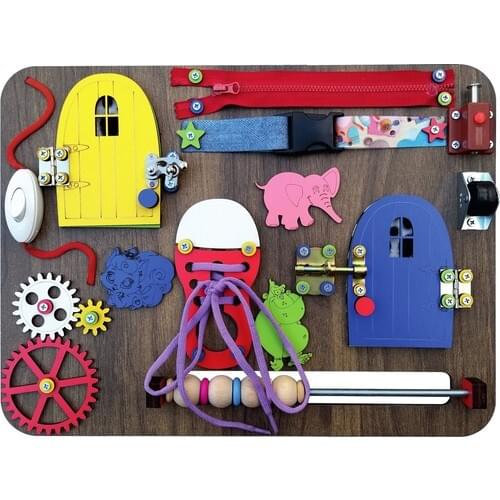 Dekorevim Turkey 1- 6 Age Montessori Toy Activity House Kids Developmental Toy