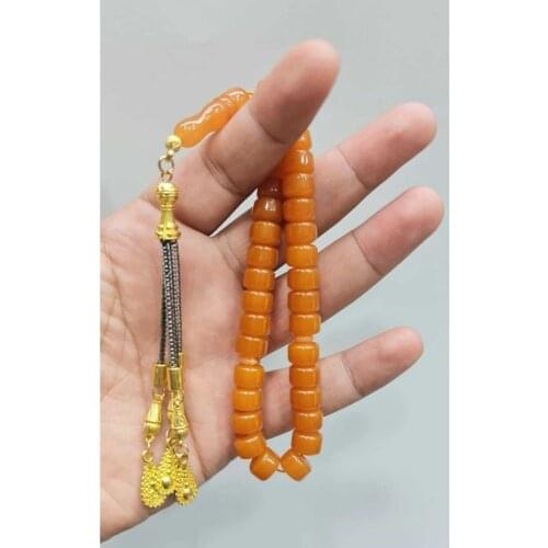 Islamic Tasbih Muslim Rosary Beads 33 Prayer Rosary For Men Bracelet For Men Accessory amber oltu amber stone Handmade Turkey