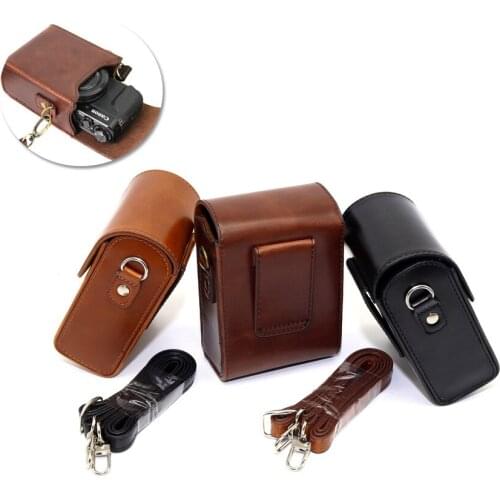 PU Leather Camera Case Bag Cover for Sony RX100V RX100III RX100IV RX100II RX100 HX90 HX60 HX50V HX50 HX30 HX10 HX7 HX9 H70 WX500