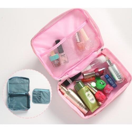 Cosmetic for organizer makeup grid storage drawers dresser lingerie travel suitcase maquillaje cloth box set case zip lock bags