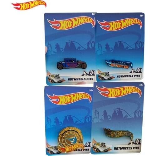 Mattel Hot Wheels Cartoon Badges for Clothes Mickey Mouse Cute Badges Backpack Kawaii Pins Custom Button Brooch Metal Pins