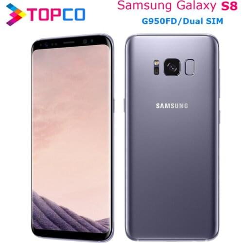 Samsung Galaxy S8 G950FD Dual Sim Original Global Version LTE GSM Mobile Phone Octa Core 5.8" 12MP RAM 4GB ROM 64GB Exynos NFC