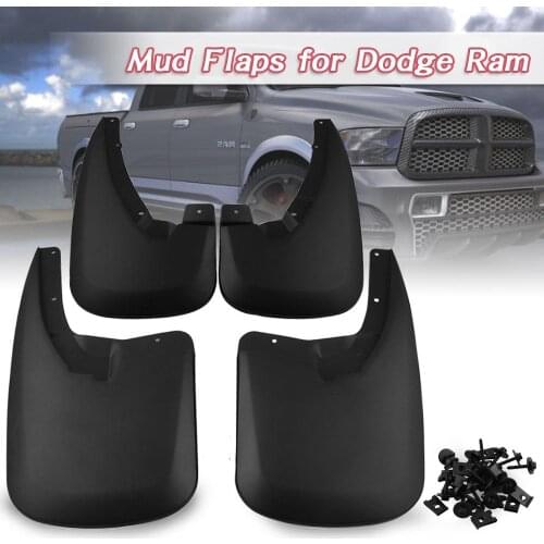 Front Rear Mud Flaps Splash Guards Fender 4Pcs 82212287 For 09-18 Dodge Ram 1500