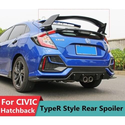 Suitable For Honda 10th Civic 2016 2017 2018 2019 2020 2021 CIVIC Spoiler Hatchback Modified Rear Wing Tail Tuning Accessories
