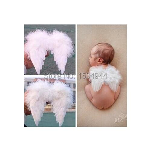 0-3 month baby) Feather Wings Newborn size Baby photography props