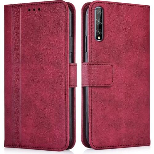 Luxury Flip Wallet Leather Case for Huawei P Smart S Magnetic Book Protect phone back Cover