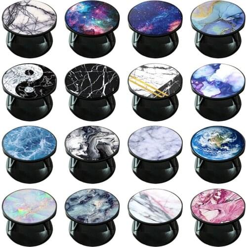 Luxury Marble Phone Holder Mobilephone Stand Socket Expanding Phone Grip Finger Ring For iphone XS 11 pro max For Huawei xiaomi