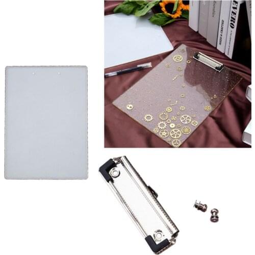 Handmade Vertical File Folder Resin Molds Portfolio Drawing Board Silicone Resin Casting Mold Stationery Art Craft Tools