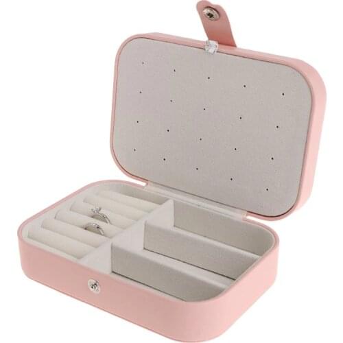 Jewelry Storage Box Multi-functional Organizer Compartment Earrings Ear Stud Necklace Bracelet Ring Case Portable High-end
