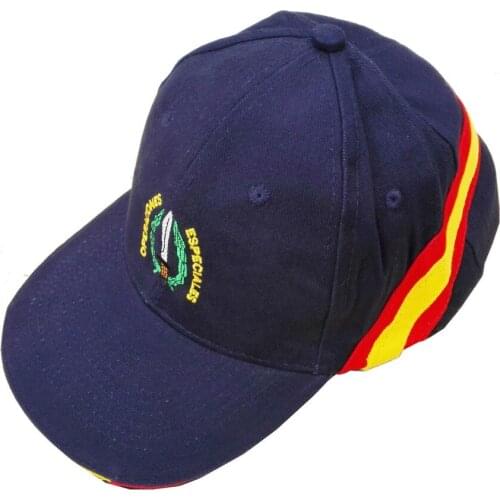 Embroidered cap emblem brimac, one size. Black Color