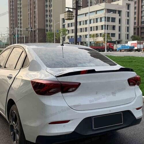 Lsrtw2017 Carbon Fiber Abs Car Rear Door Tail Wing Trims Spoiler Accessories for Chevrolet Cavalier Onix 2020 2021 Styling