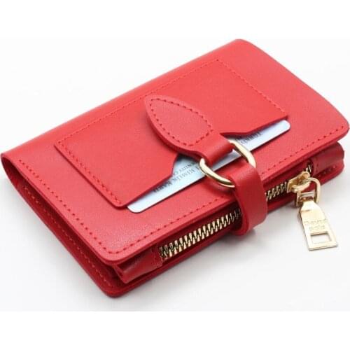 Womens Wallet Red Lady Wallet