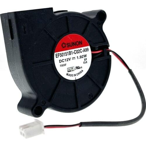 1pcs New for Sunon 5015 12V Blower Fan Dual Ball Bearing,3D Printer 1.92W 50*50*15mm 50mm 5cm Cooling Fan Original