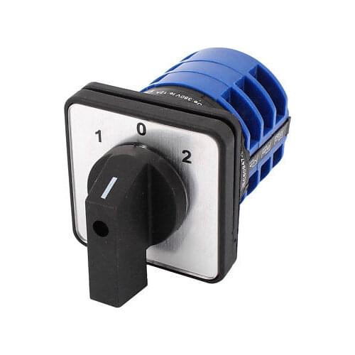 1 Pc Ui 660 Ith 32A 12 Terminals 1-0-2 3 Positions Rotary Cam Changeover Switch Free Shipping