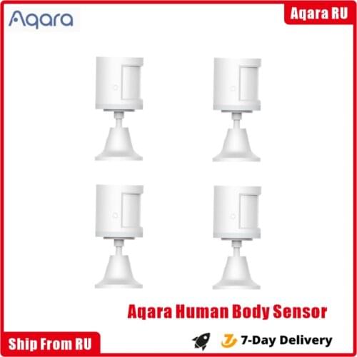 100% Original Aqara Human Body Sensor via Android IOS Smart Body Movement Motion Sensor Zigbee Connection For xiaomi Mi home App