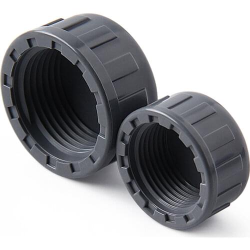 2pc 1/2''-2'' PVC Female Thread End Cap PVC Pipe Plug Water Stop Screw Plug Garden Irrigation Water Pipe Fittings PVC Joint