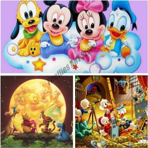 Diamond Embroidery Cartoon Disney Donald Duck Needlework Picture Diamond Painting Cross Stitch Kits Pattern Full Home Decor