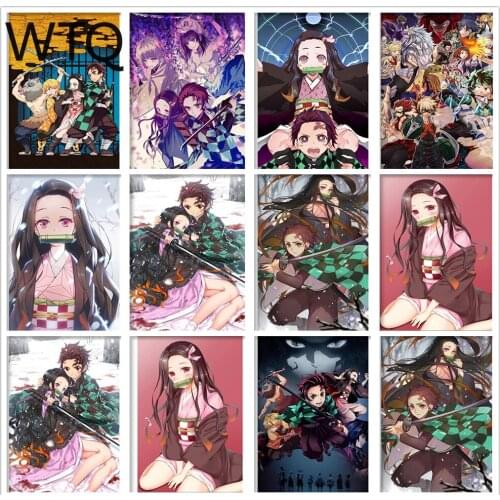 Diamond Painting Cross Stitch Kits Anime Kimetsu Demon Slayer 5D DIY Diamond Embroidery Full Drill Diamond Mosaic Home Decor Art