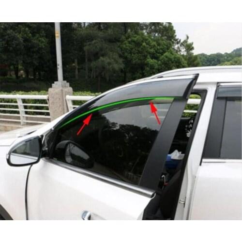 Car covers for the car Window rain shelter shield cover ABS sunshield suitable 2016 2017 2018 For KIA Sportage KX5