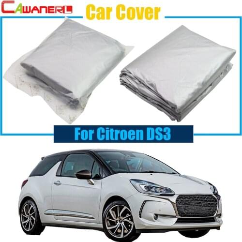 Cawanerl Car Cover Sun Shade Anti UV Rain Snow Sun Resistant Cover Dustproof For Citroen DS3 Free Shipping