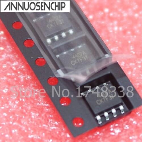 Free shipping 100CS AO4407A 4407A P-Channel Enhancement Mode Field Effect Transistor AO4407 SOP-8 New & original