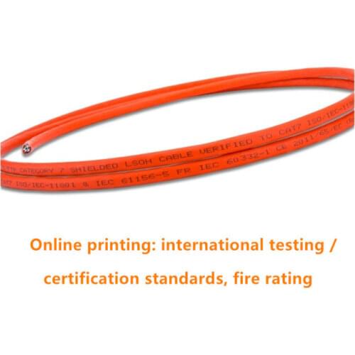 RJ45 Cat7 Double Shield Network Wire SFTP LSZH 10Gbps Ethernet Cable 23AWG Pure Copper Wires Internet Cable Extension Networking