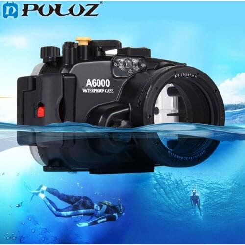 PULUZ 40m 1560inch 130ft Depth Underwater Swimming Diving Case Waterproof Camera bag Housing case for Sony A6000