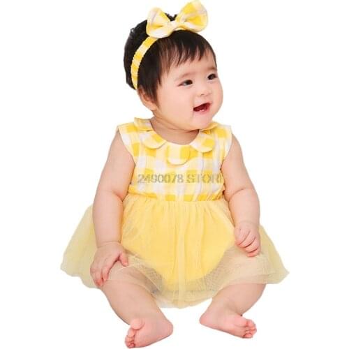 Newborn baby Romper Clothes Unisex 2PCS Set Baby Girl 100% Cotton baby Clothing 1 year birthday gift Infant photography Roupa