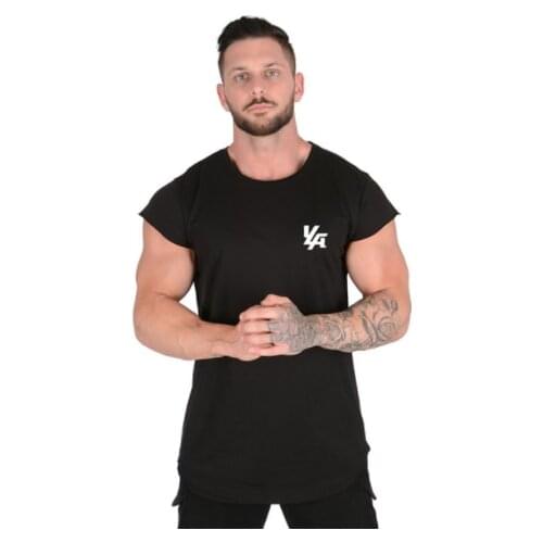 New Men Short Sleeve Cotton t-shirt Summer Casual Fashion Gyms Fitness Bodybuilding T shirt Male Slim Tees Tops Clothing M-XXXL