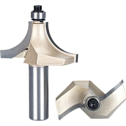 HUHAO 1pcs 1/2" Shank Beading Router Bits For Wood Tungsten Carbide Beading Bit Double Edging Router Bit Woodworking Tools