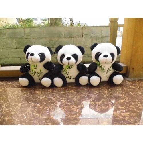 Lovely panda 18cm bamboo panda plush toy doll gift w4174