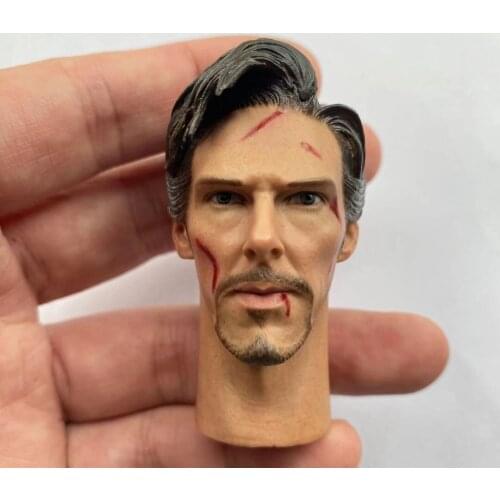 1/6 Scale War Damaged Version Male Head Sculpture Model for 12" Action Doll
