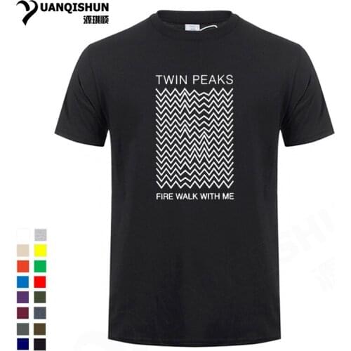 16 Colors Twin Peaks T-Shirt For Men Fire Walk With Me Short Sleeve Tee Apparel Vintage Style Mens T Shirts Pure Cotton Tops Tee