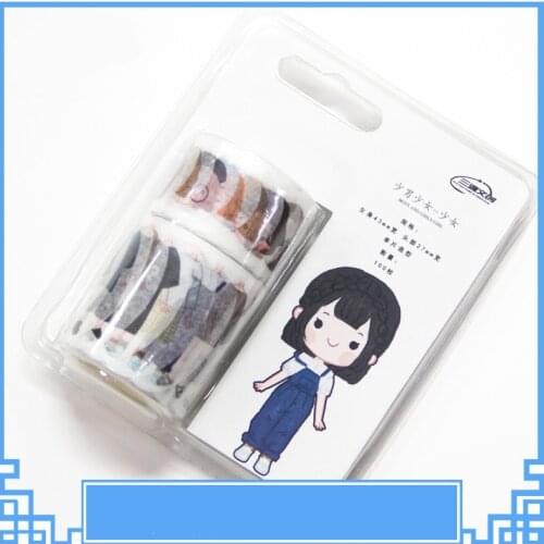 Stickers scrapbooking Cartoon girls boys dress up DIY diary handbook kawaii Label bullet journal sticker pegatinas for children