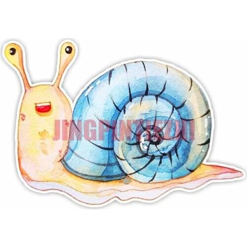 Car Stickers Vinyl Motorcycle Decal Decoration Laptop Cute Watercolor Snail Personality Car Stickers