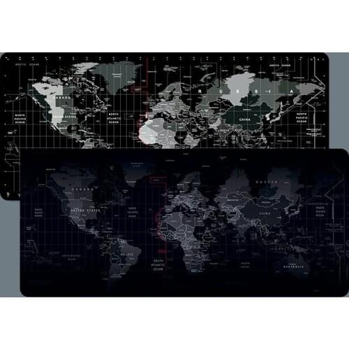 New World Map Speed Locking Edge Large Natural Rubber Mouse Pad Waterproof Game Desk Mousepad Keyboard Mat for Gamer Laptop Mat