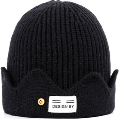 New Beanies For Women Men Solid Woolen Thickened Knit Cap Warm Hat Man Beanie Winter Bonnet Hat Warmer Soft Hat Winter Beanie