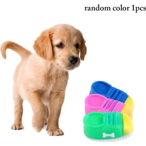 Puppy Shoe Toy Interactive Funny Bone Decor Dog Teething Toy Puppy Chew Toy Dog Squeaky Toy Pet Training Toy Random Color