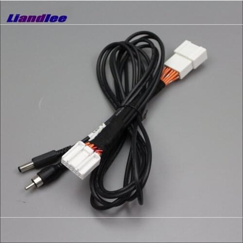 Liandlee RCA Adapter Connector Wire Cable For Mazda 3 Mazda3 Axela Sedan 2014-2017 Rear View Camera Original Video Input Switch