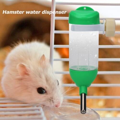Plastic Hamster Drinker Water Bottle Dispenser Feeder Hanging Pet Dog Guinea Pig Squirrel Rabbit Drinking Head Pipe Fountain