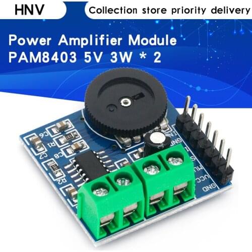 PAM8403 Class D power Amplifier Board module 5V 3W * 2 Audio Stereo AMP Volume Control Sound Board amplifier for speakers