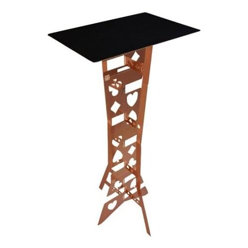 Professional Magic Aluminum Alloy Folding Table(Bronze color) Magician Best Table Magic Tricks Stage Gimmick Illusion Props